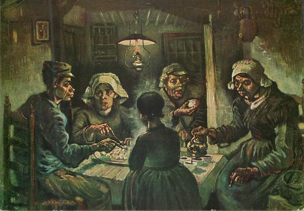 Os Comedores de Batatas — Vincent van Gogh 1885 — edição Van Gogh Museum Amsterdam - Frente