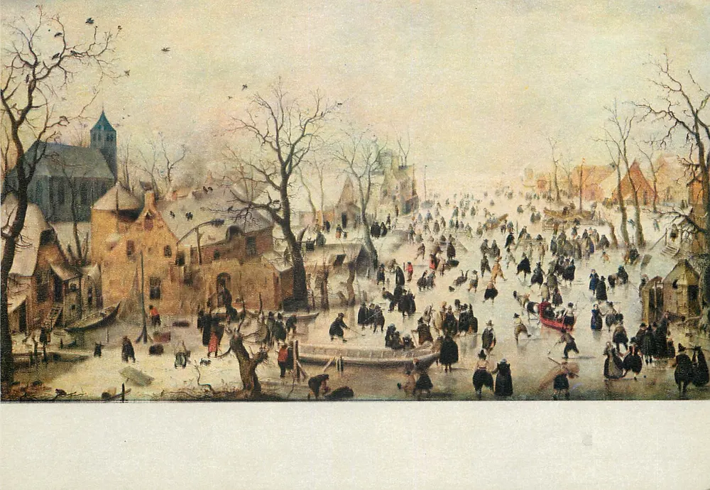 Winterlandschaft — Hendrick Avercamp (1585-1634) — Rijksmuseum, Amsterdam - Vorderseite