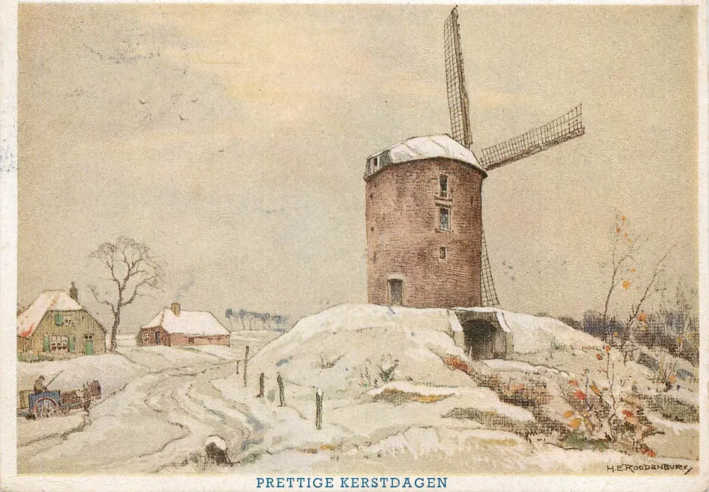 जेडम में एक विंडमिल — H. E. Roodenburg — VATA DRUK AMSTERDAM - आगे