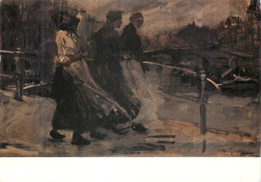 Drei Frauen auf einer Brücke — G.H. Breitner — Edition Stedelijk Museum Amsterdam - Vorderseite
