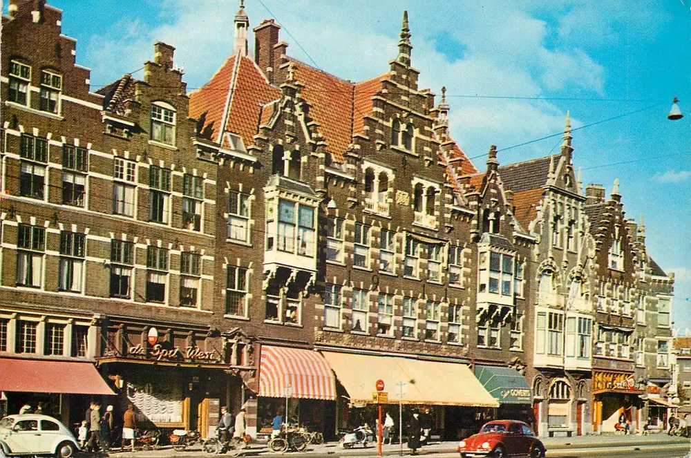Rotterdam / Olanda — Antiche facciate Schiedamseweg — euro color cards (010) 17 23 11 - Recto