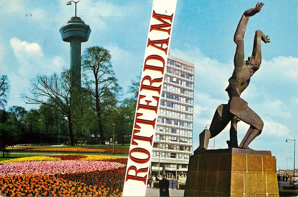 Rotterdam — Euromast-Turm und Zadkine-Denkmal — euro color cards / rotterdam (010) 7311 - Vorderseite