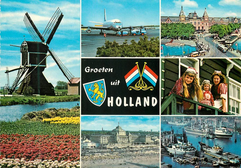 Paisagens e monumentos da Holanda — editor Importhuis Gebr. Spaniersberg N.V., Roterdã - Frente