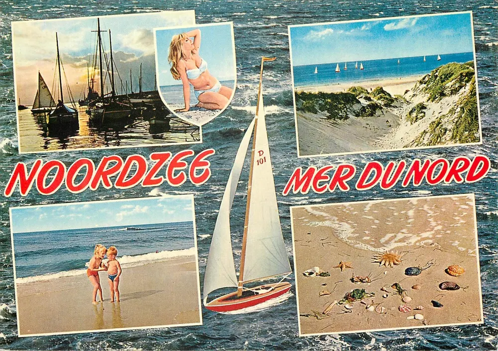 Mar do Norte — Mer du Nord — Cromo - Frente