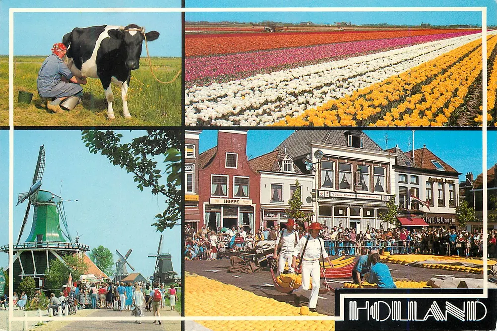 Paisagens holandesas — editor Euro Color Cards, n° 419 - Frente