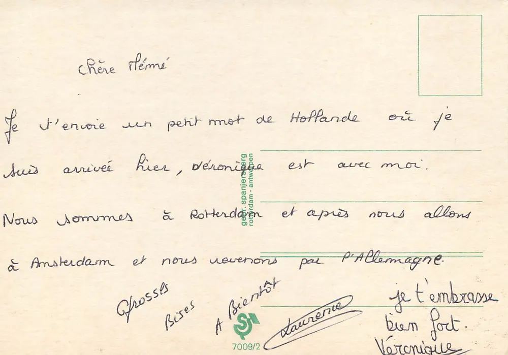 Hollande — paisagens, cultura e turismo — editor G. Spanjersberg, Rotterdam - Verso