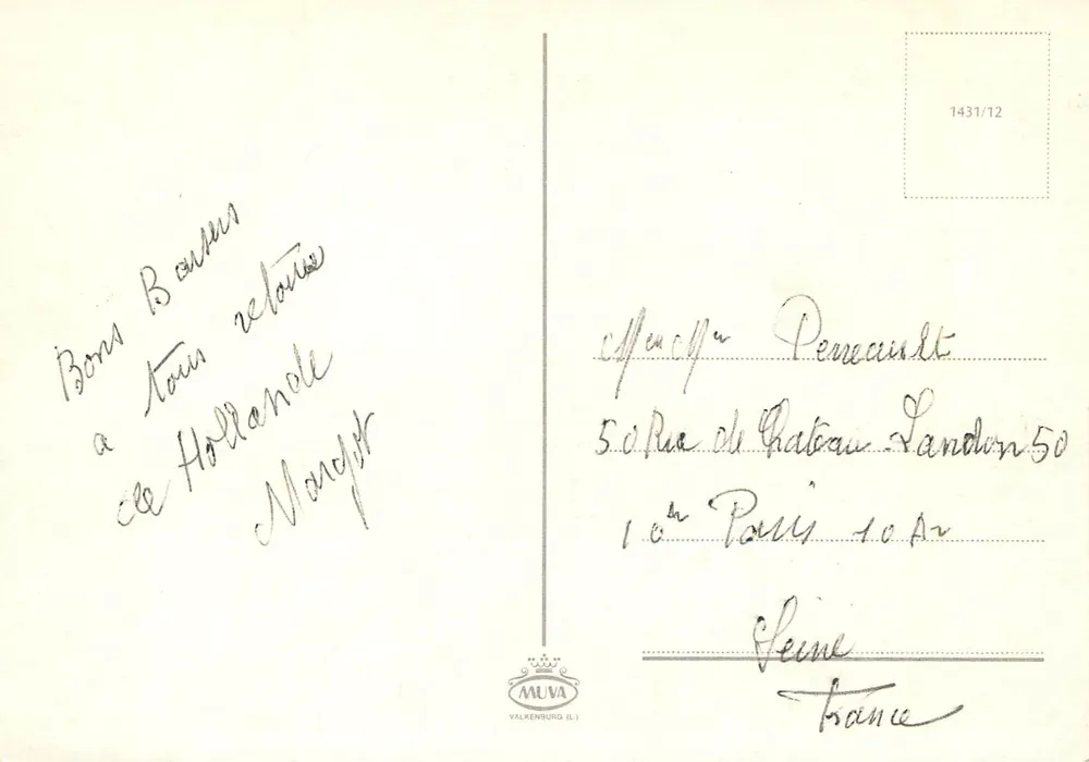 Holanda — Lembrete — MUVA Valkenburg (nº 1431/12) - Verso