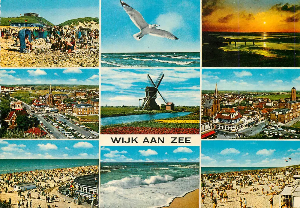 Wijk aan Zee — widok panoramiczny — wydawca MUVA - Awers