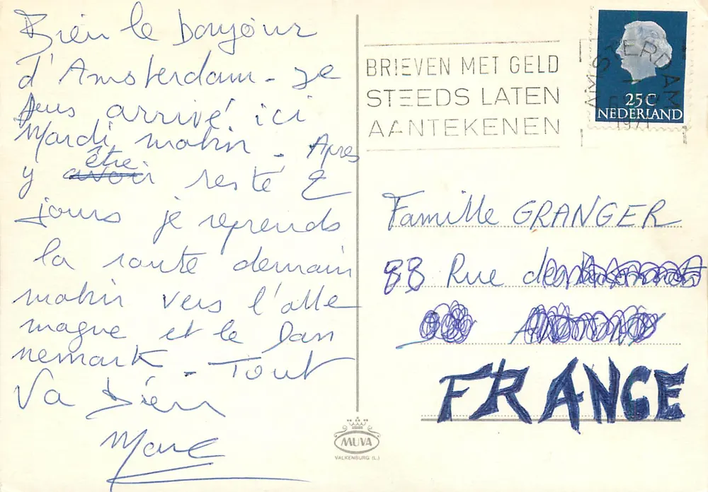 Paisagens e trajes holandeses — Groeten uit Holland — editor MULVA VALKENBURG (L.) - Verso