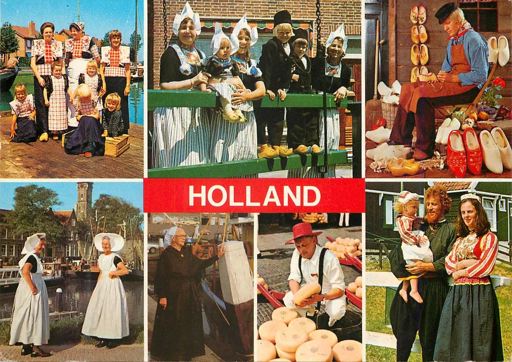 Hollande — cenas de vida e tradições — gebr. Spanjersberg, Rotterdam - Frente