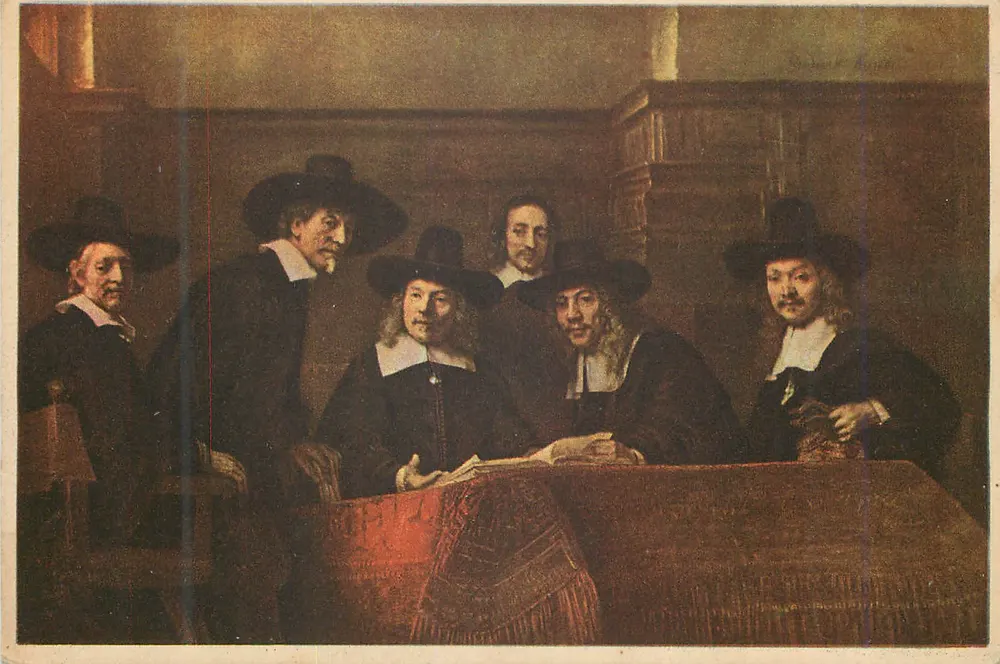Die Syndics der Draper — Rembrandt — N.V. Gestel & Zn. Eindhoven - Vorderseite