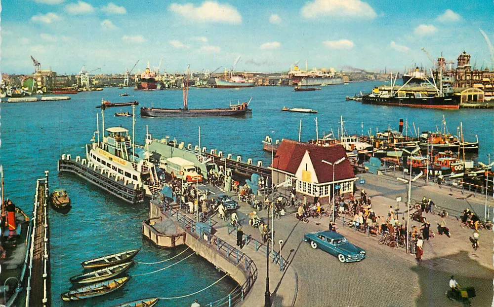Amsterdam - C. — Vue du port — Krüger, n° 935/6 - Frente