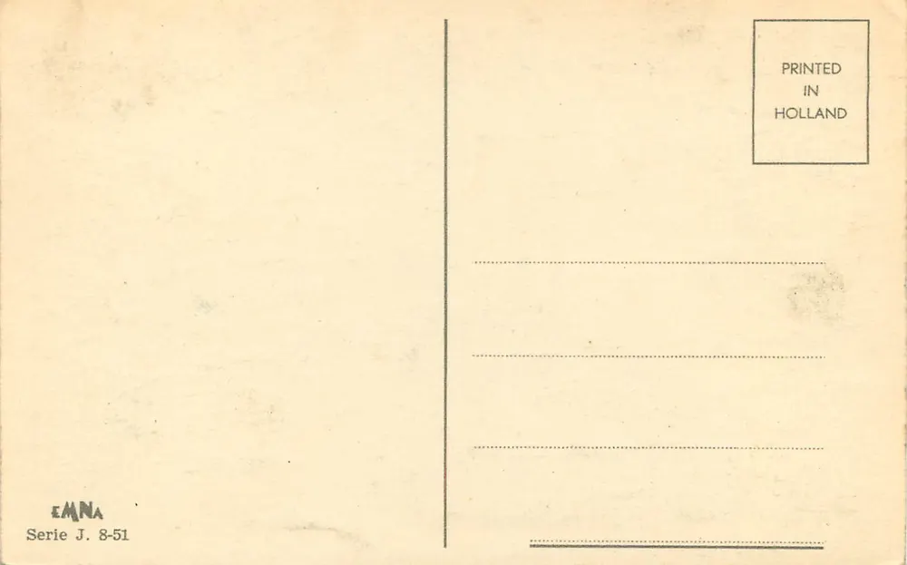 वोलेंडम (होलैंड) — तीन महिलाएं पारंपरिक वस्त्र में — एडिटर ईएमएनए, श्रृंखला जे.8-51 - पीछे