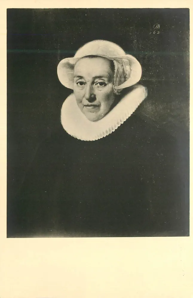 Porträt von Margaretha van Mansvelt-van Dompselaar — Paulus Moreelse, 1624 — CENTRAAL MUSEUM UTRECHT, Nr. 39 - Vorderseite