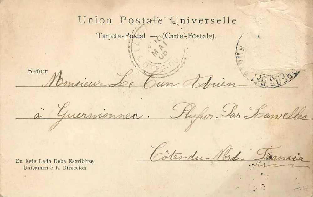 Chorrillos (Peru) — Militärschule für Artillerie — Eduardo Polack, Lima (Peru), Nr. 758 - Rückseite