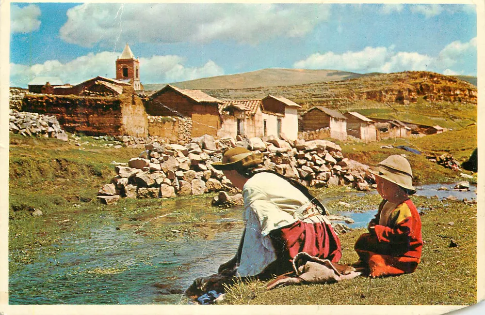 Andener Village - Huancayo - Peru — Verlag Hotel Crillon, Lima - Vorderseite