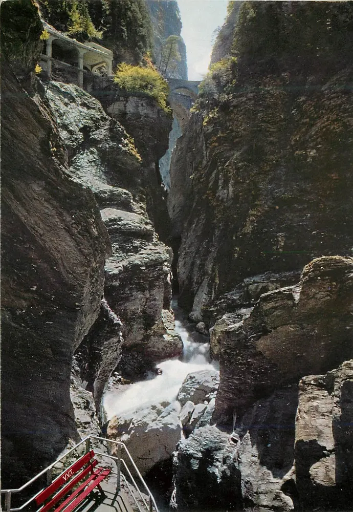 Viamala Schlucht — 2. Brücke — Verlag R. Guler, Thusis - Vorderseite