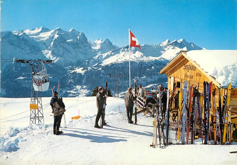 Bergshaus – Estação Käserstatt – Verlag R. Würgler, Fot., Meiringen - Frente