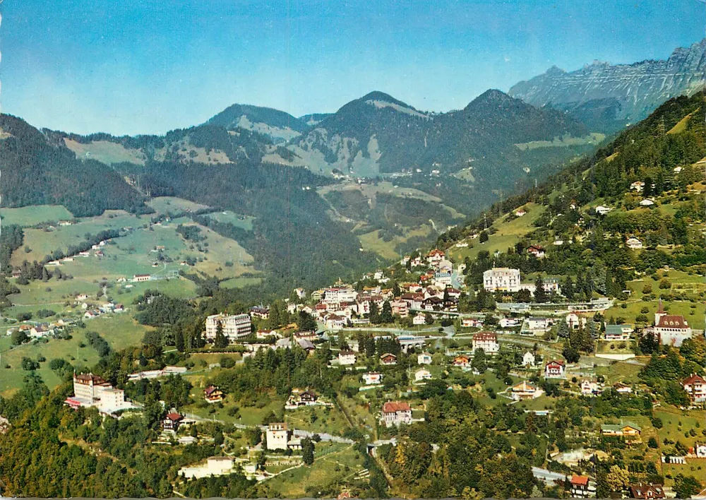 Glion-sur-Montreux — Panoramablick — Photoglob Wehrli, n° 9370 - Vorderseite