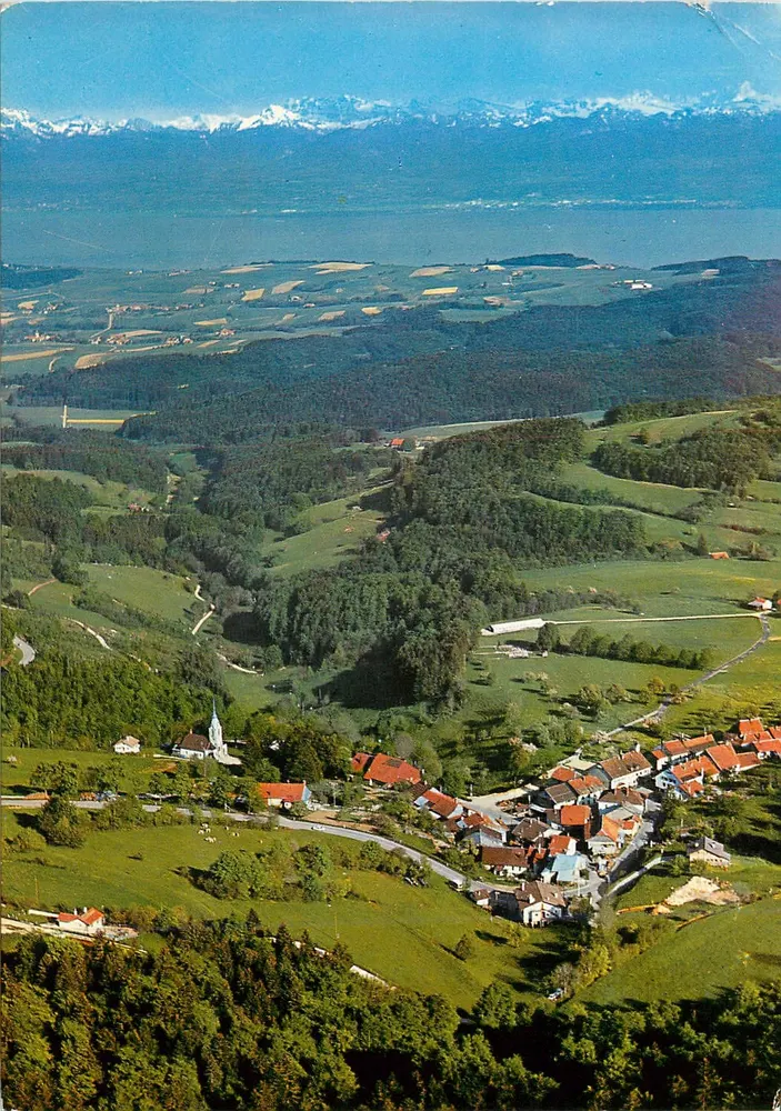 St-George Alt. 946 m — Il Lago Leman e le Alpi — Edizione Gélophob Deriaz Bauglimes n°13278 - Recto