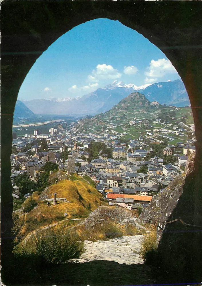 Sion — Aussicht von den Tourbillon-Zinnen — Edition Martigny Nr. 13017 - Vorderseite