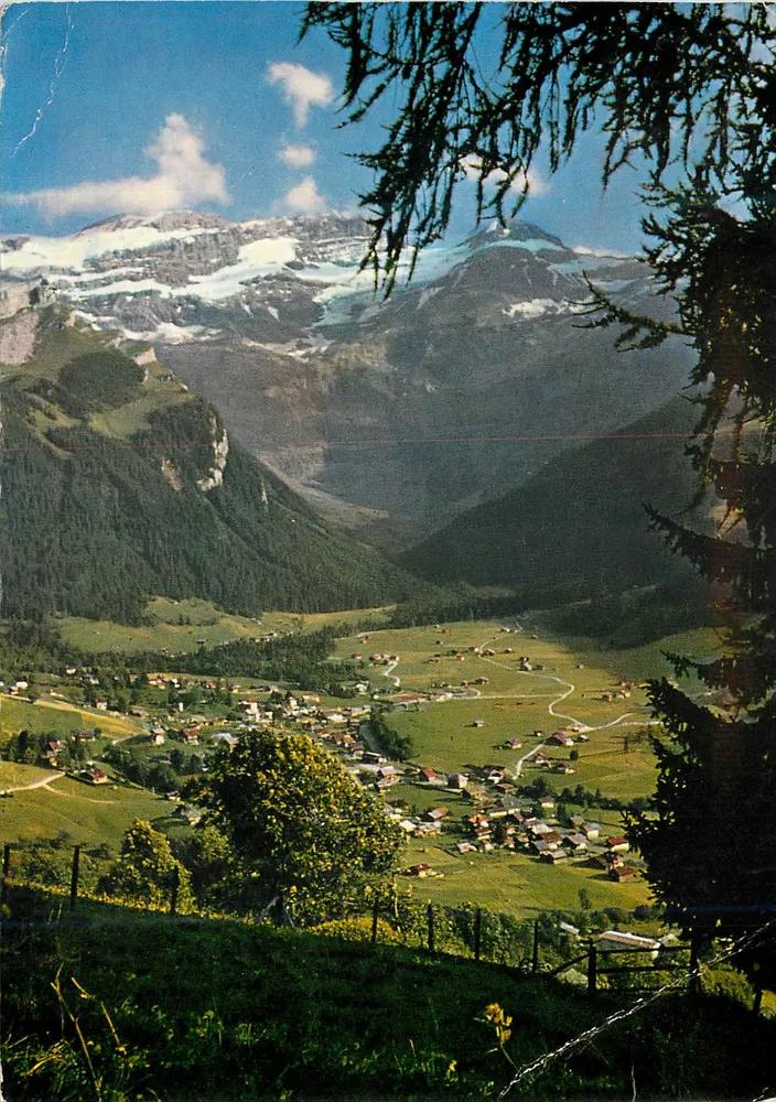 Les Diablerets — « Perle des Alpes Vaudoises » — J. Baudat, EPS, n°1006 - Frente
