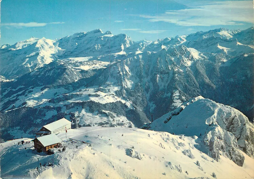 La Berneuse op LEYSIN, hoogte 2200 m — (Waalse Alpen) — 9482 Photoglob-Wehrli SA, Zürich/Vevey - Voorkant