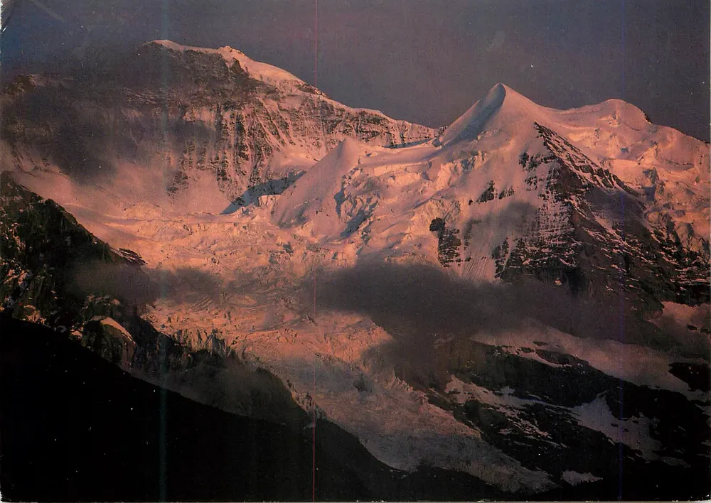 Schneehorn, Giessengletscher und Silberhöner — Foto und Verlag Fritz Lauener, Wengen, n°315 - Vorderseite