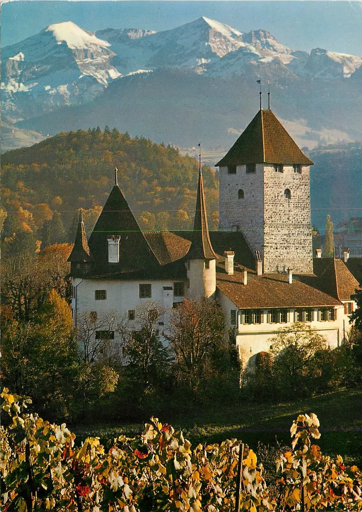 Kasteel Spiez met Morgenberghorn — Nr. 5 — Uitgever niet zichtbaar - Voorkant
