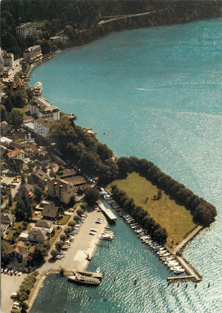 Luftbild des Sees Thoune — Brunnen/Schweiz — Verleger nicht sichtbar - Vorderseite