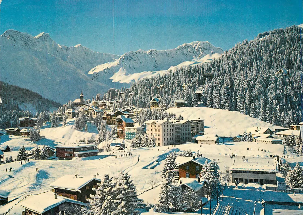Arosa, miasto z terenem ćwiczeń — Druck Engadin Press AG, Samerden - Awers
