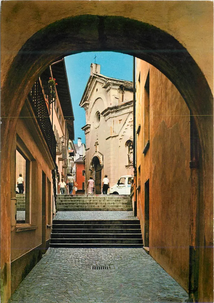 Vista da capela de Ascona — Ascona - Lago Maggiore — Edições Alta S. Locarno - Frente