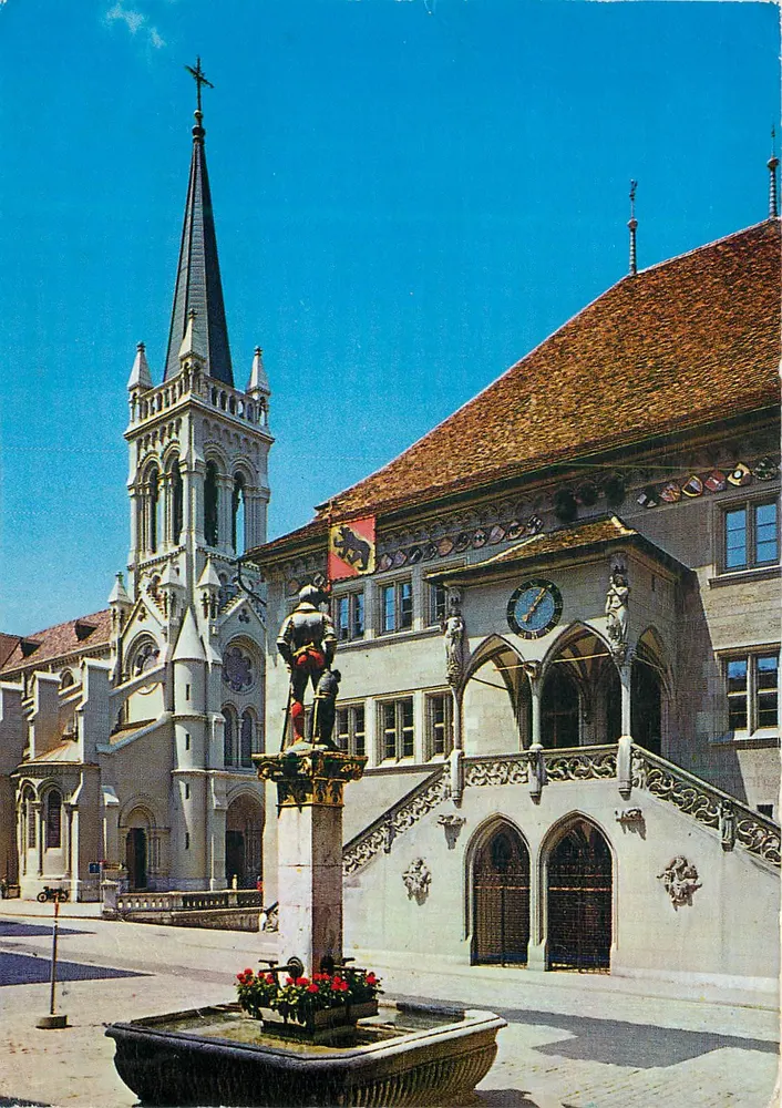 Bern / Berne — Hotel de Cidade e Fonte Venner — DAS NÄHRUNGSMITTEL FLEISCH - Frente