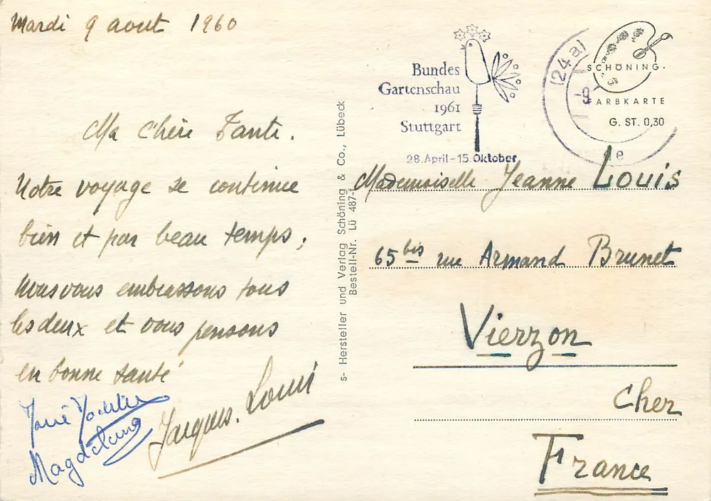 Lübeck — Grüss aus der Hansestadt Lübeck — editor Schöning & Co., n° 487 - Verso