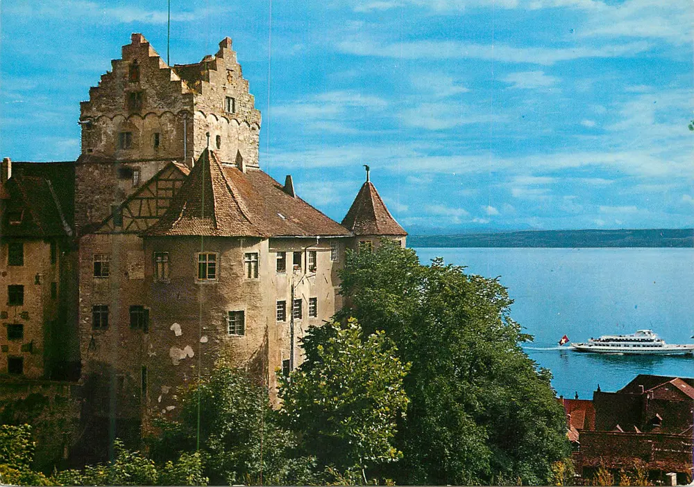 Meersburg aan het meer van Constance — Oud kasteel — Langeburger - Voorkant