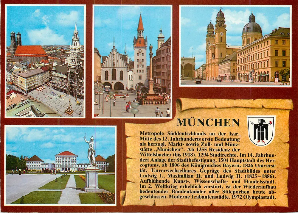 MÜNCHEN — Süddeutsche Metropole — Verlag Schöning & Co - Vorderseite