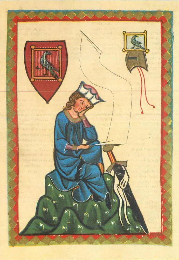 Walthéry de la Vogelweide — poeta minnesinger — Woldemar Klein Verlag, Baden-Baden, série n°28 - Frente