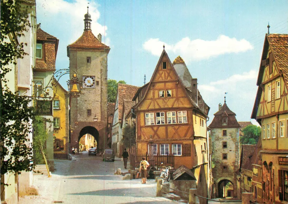 Rothenburg ob der Tauber — Sieberturm e Kobolzeller — Hans Andres Verlag, n° R 151/4181 - Frente