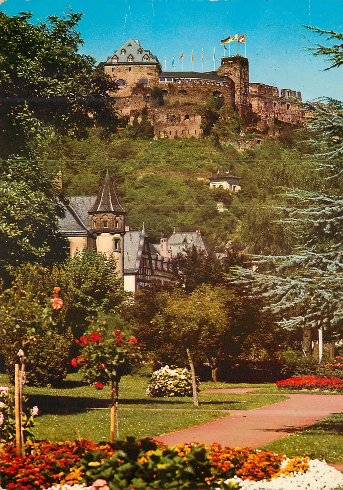 Ruínas de Rheinfels — St. Goar am Rhein — editor Klaus Rahmehl Verlag, n° Go 404 - Frente