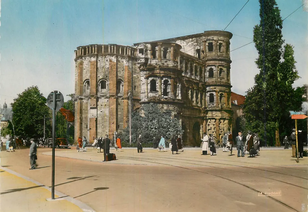 La Porta Nigra — Trèves — Edição La Cigogne - Frente
