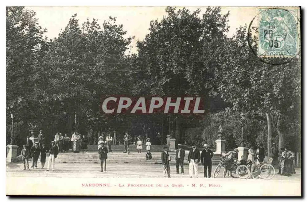 NARBONNE - A PROMENADE DA GARE - M. P. Fot. - Frente