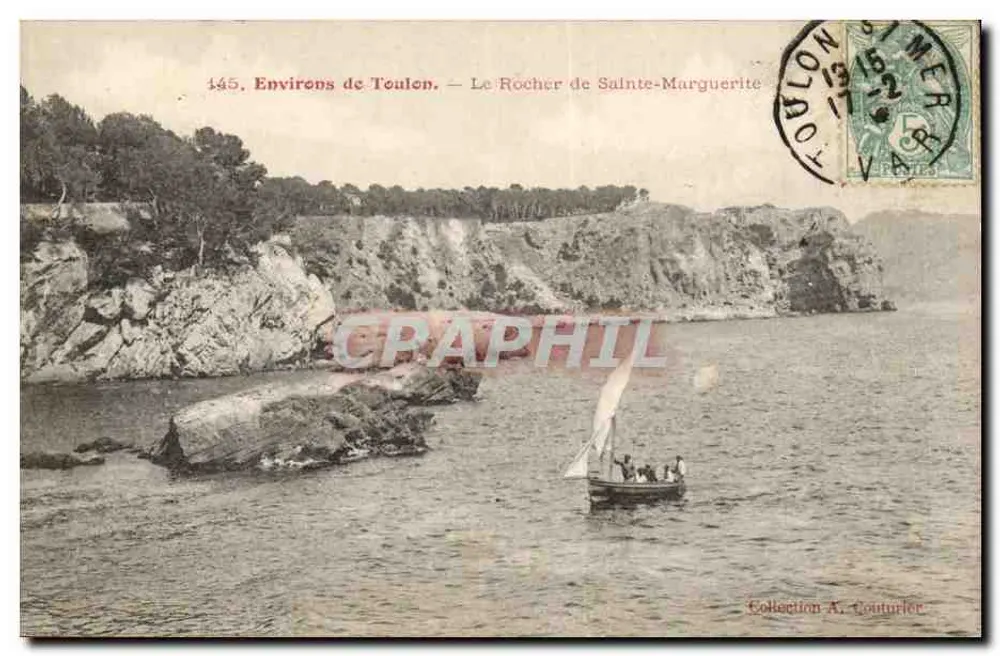 Umgebung von Toulon — Der Felsen von Sainte-Marguerite — Sammlung A. Couturier - Vorderseite