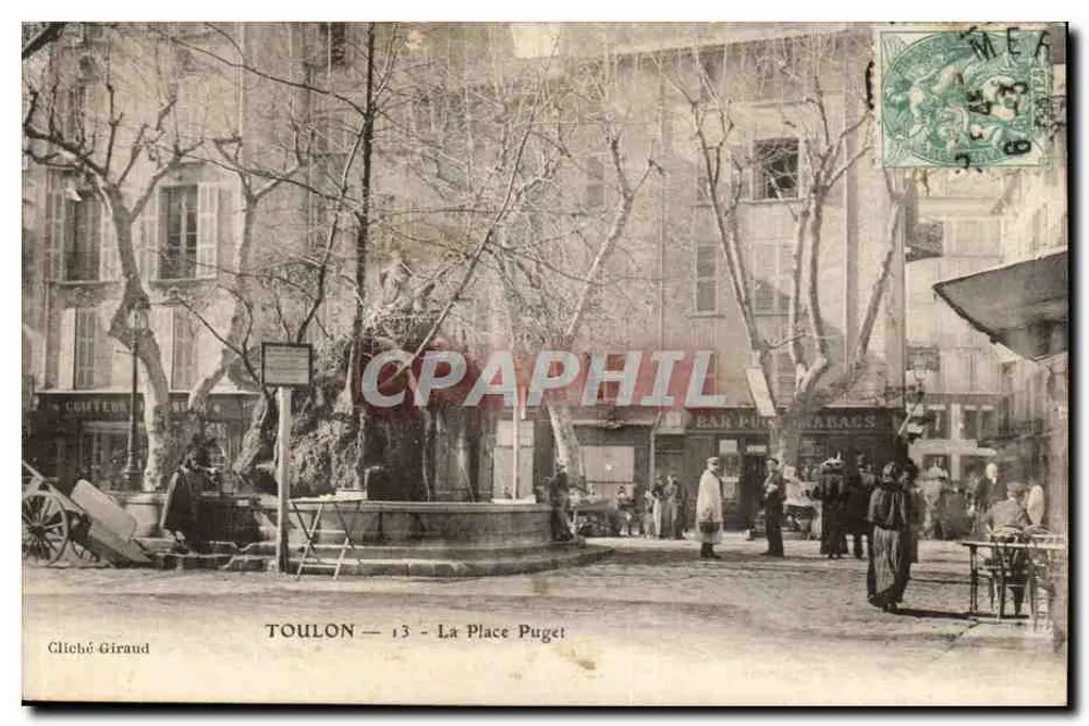 Toulon — A Praça Puget — Gliché Giraud - Frente