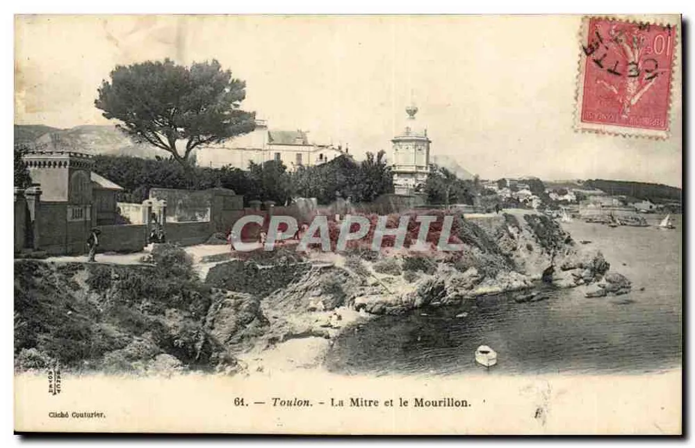 Toulon — La Mitre et le Mourillon — Cliché Couturier, n° 64 - Frente