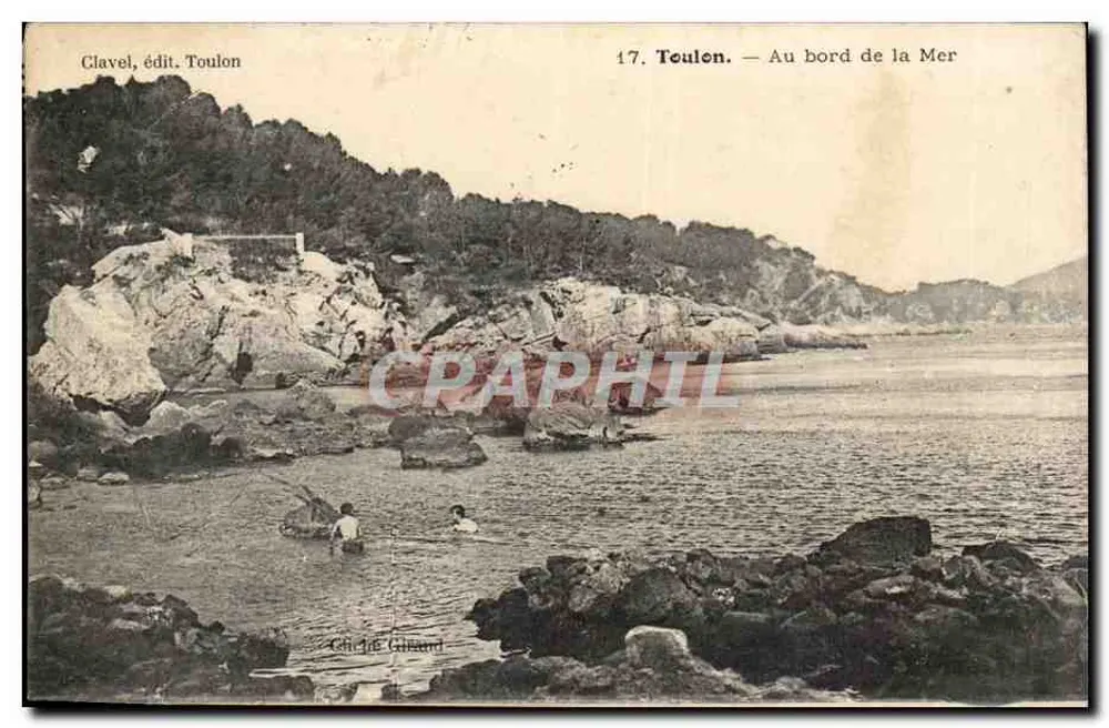 Toulen — À beira do Mar — Clavel, editor Toulon - Frente