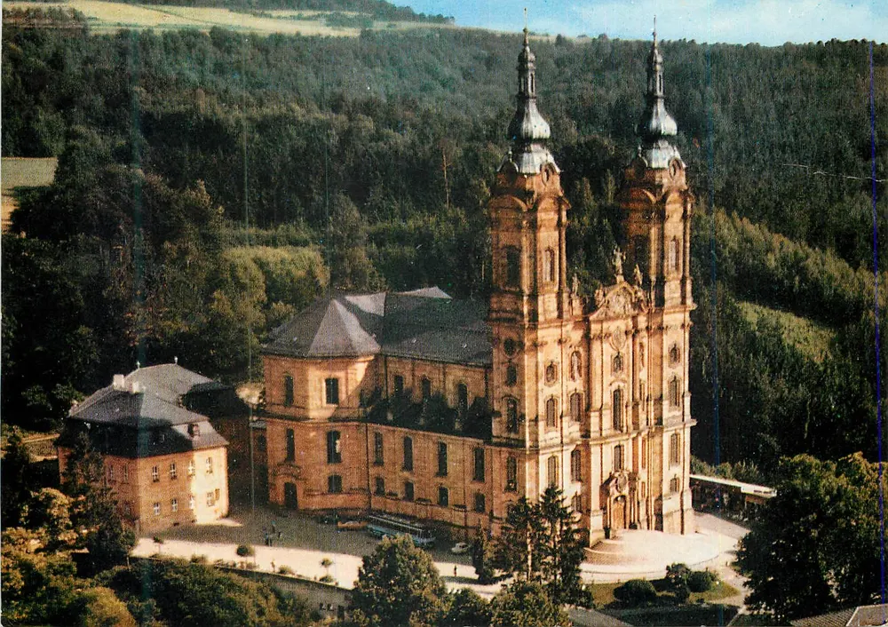 Wallfahrtskirche Vierzehnheiligen — edifício barroco — Verlag Foto-Bornschlegel, 1983 - Frente