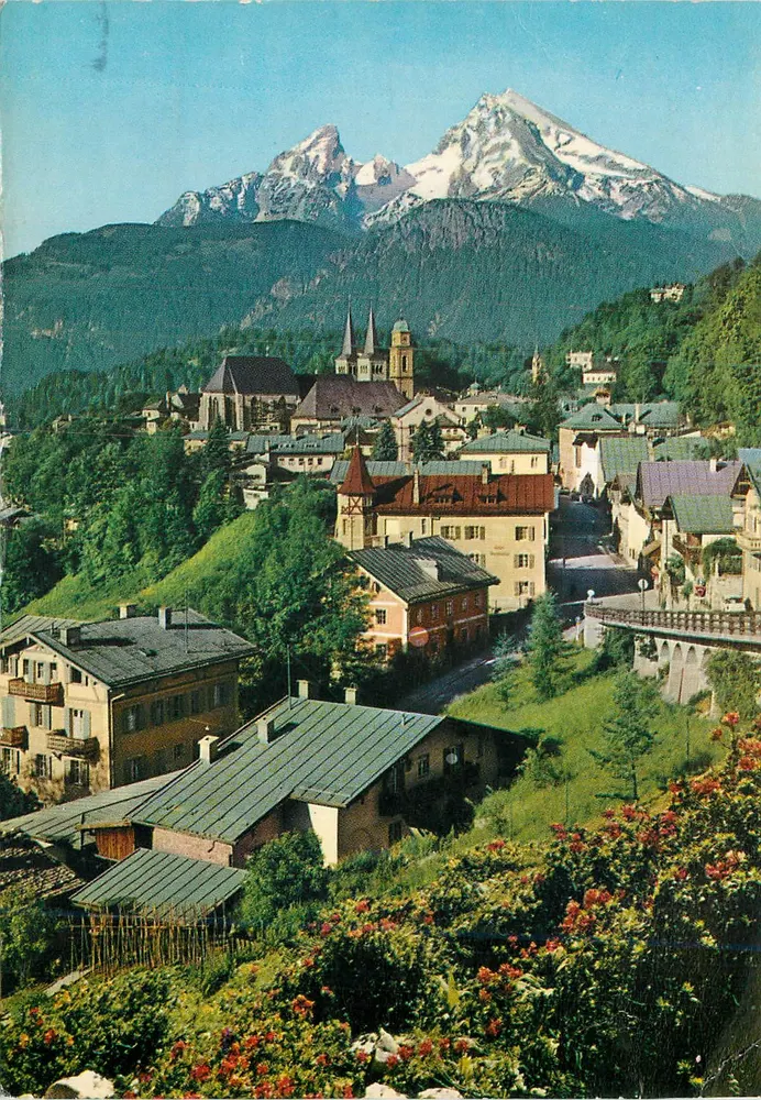 Berchtesgaden — vista das montanhas — Ruperti Qualitätskarte n° 8172 - Frente