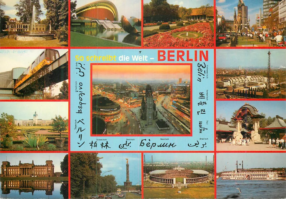 Berlin — Assim escreve o mundo — editor Kunst und Bild, n° 7 - Frente