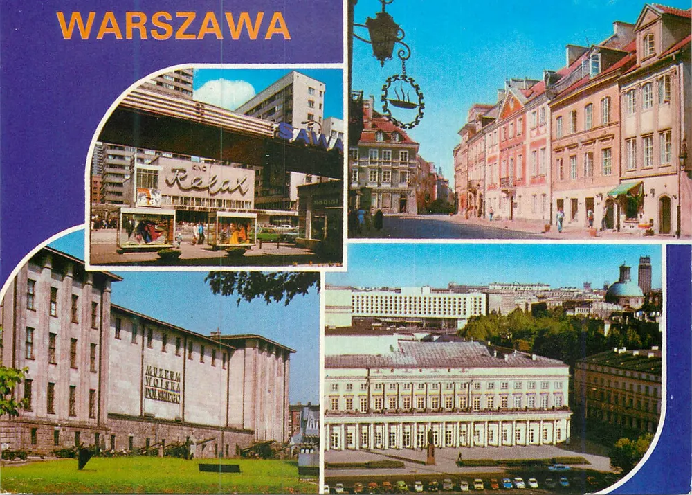 Warszawa — vista panorâmica — Agencja Wydawnicza Krajowa - Frente