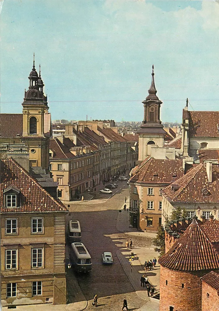 Warszawa — widok na ulicę Freta — wydanie Ruch - Awers